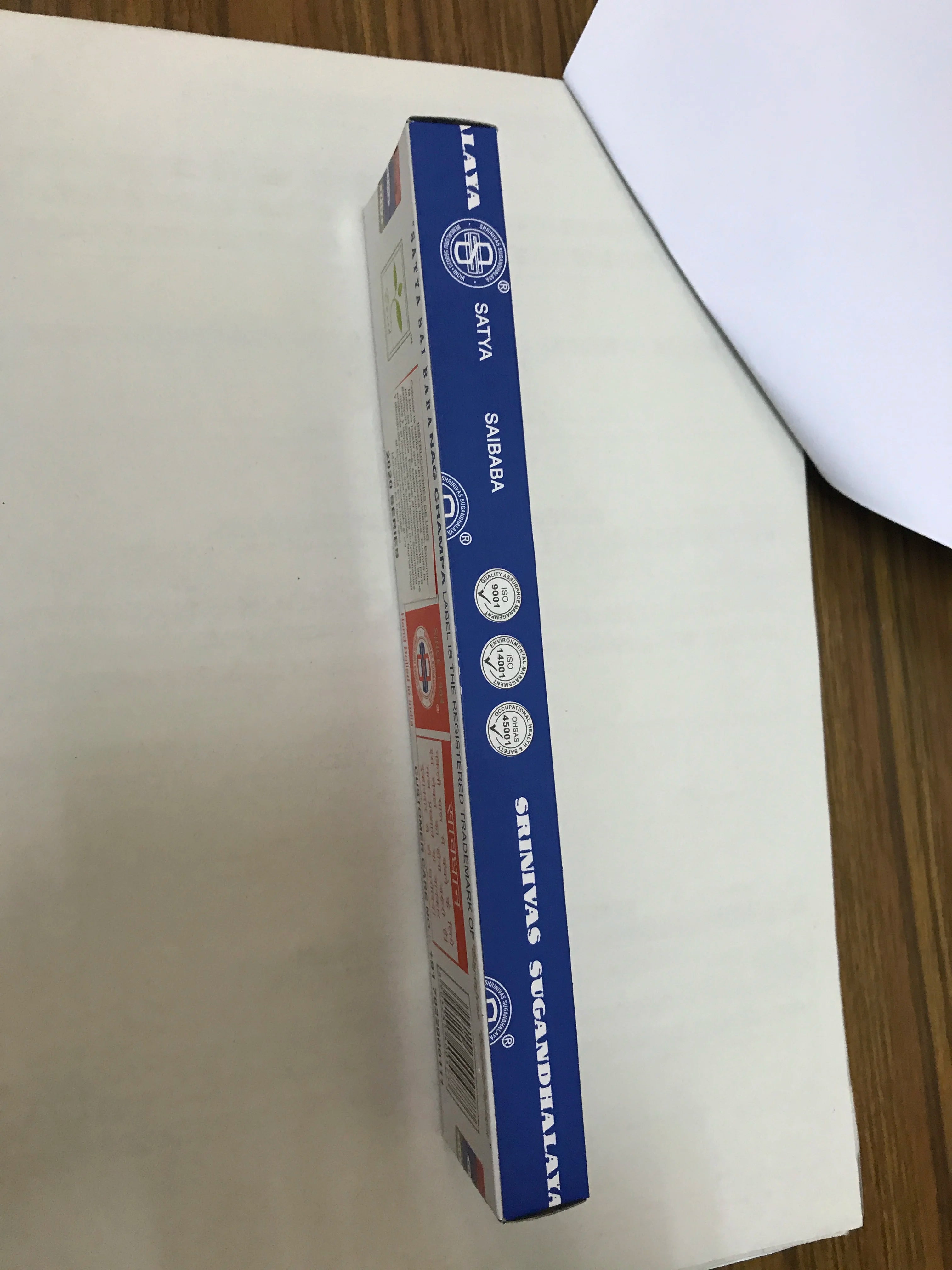 Nag Champa Blue Agarbatti Incense Sticks 180 Grams in 12 Boxes + Spiritual Guide Incense as a Gift Handmade in India Bangalore Without Child Labor, a Delight for the Scent (Authentic)