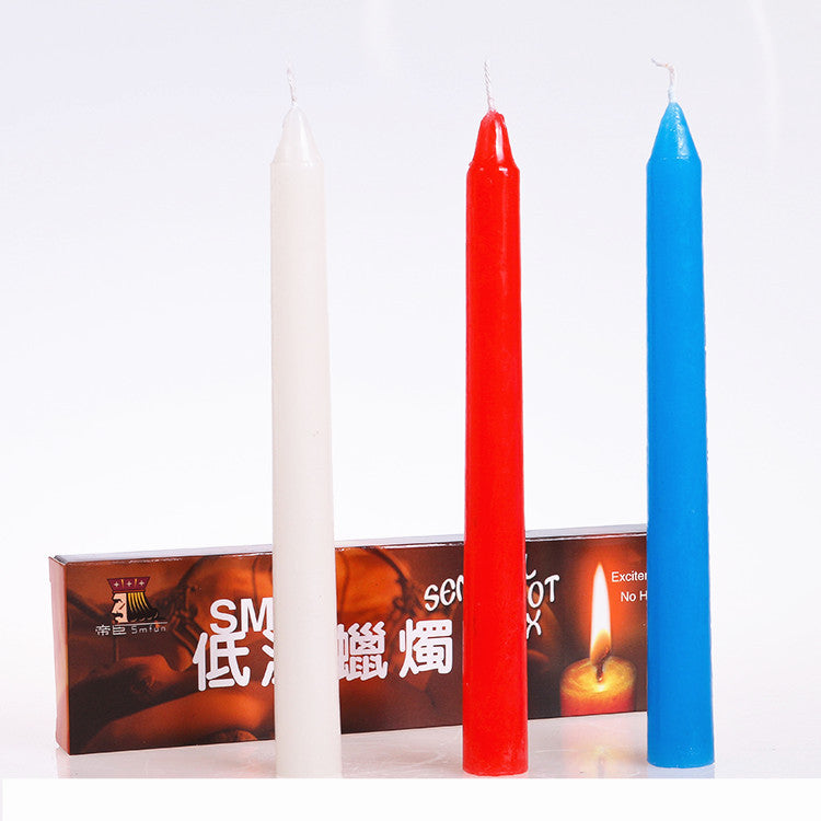 Three Red, White And Blue Low-temperature Unironed Candles